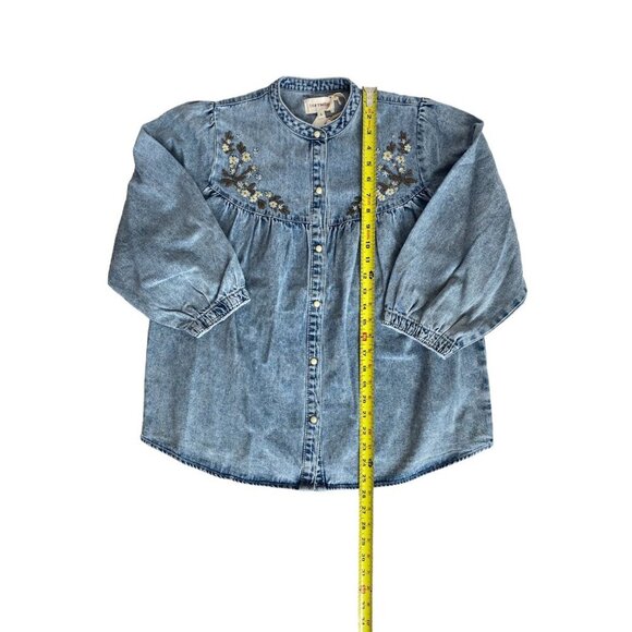 Driftwood embroidered denim top - Picture 9 of 13